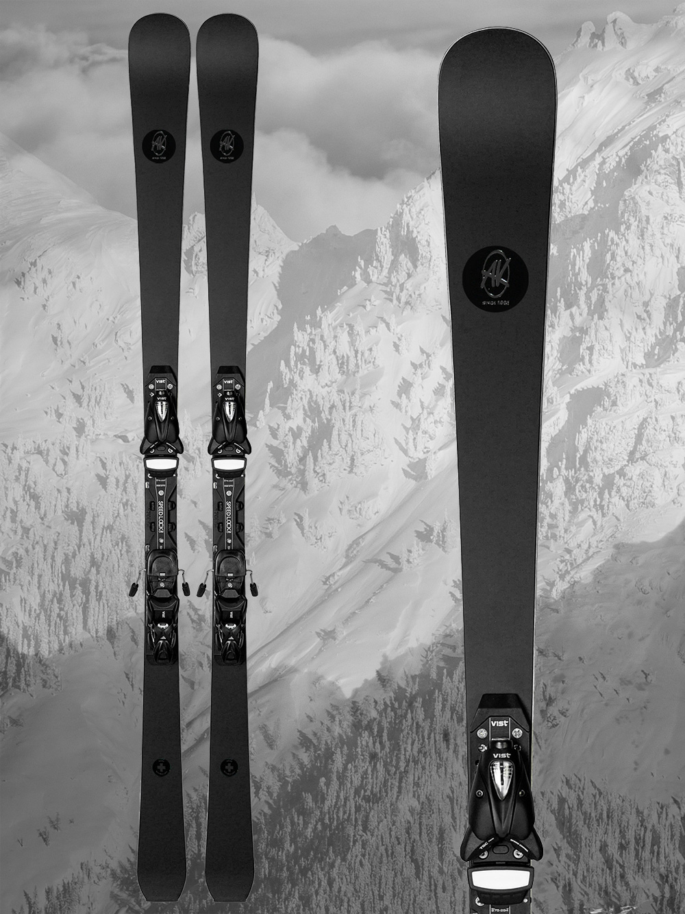 Sjezdové lyže AK Ski Piste Black
